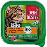 Dein Bestes ECO alimento umido con pollo e tacchino per gatti, 100 g