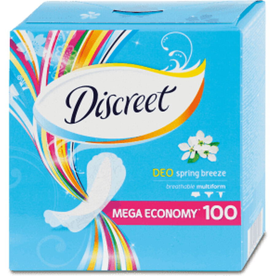 Discreet Spring Breeze Multiforme Dagelijkse Absorbentia, 100 stuks