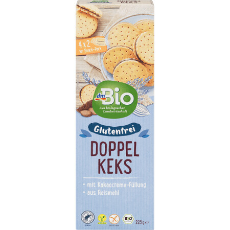 DmBio ECO Biscuits à la crème sans gluten, 225 g