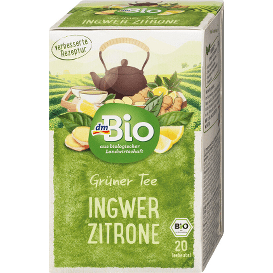 DmBio Groene thee en gember, 40 g