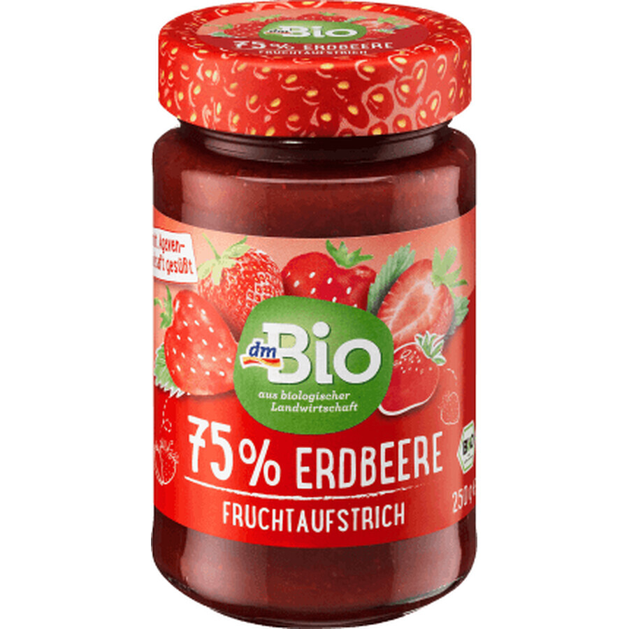 DmBio Gem 75% aardbei, 250 g