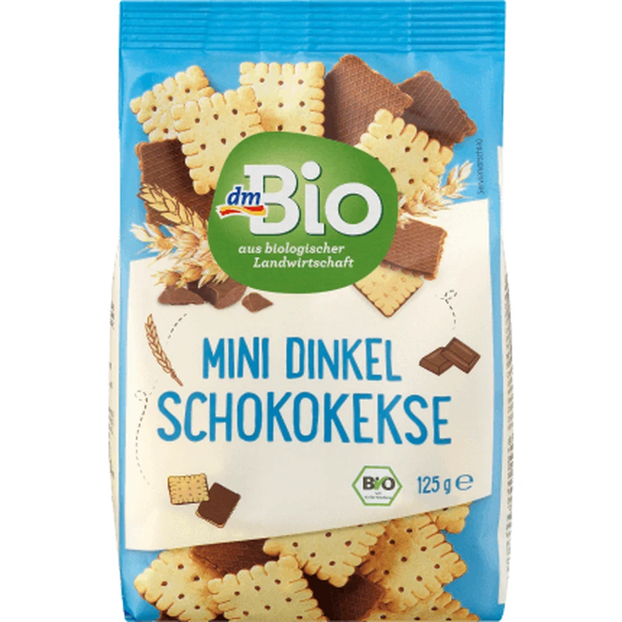 DmBio Mini-Schoko-Mandel-Schoko-Mandel-Kekse, 125 g