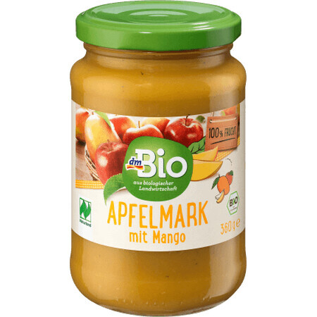 DmBio Purea di mele e mango, 360 g