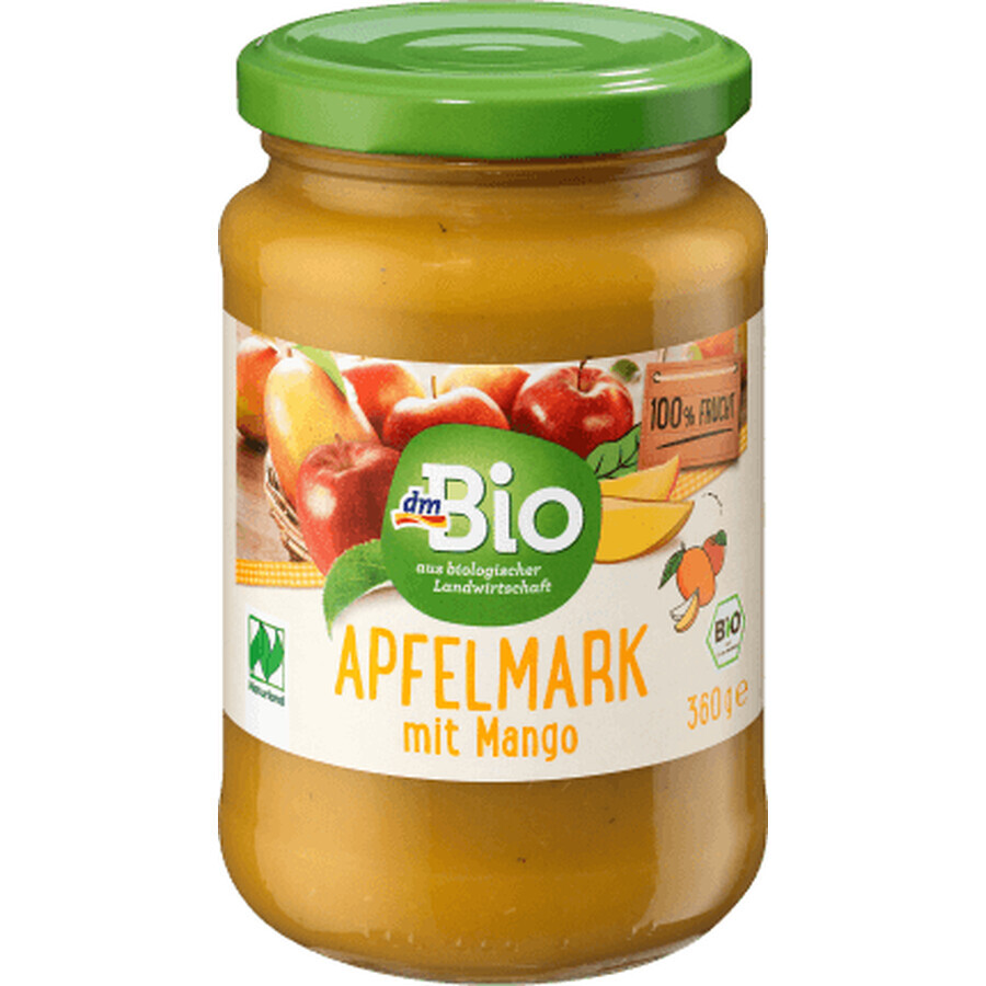 DmBio Purea di mele e mango, 360 g