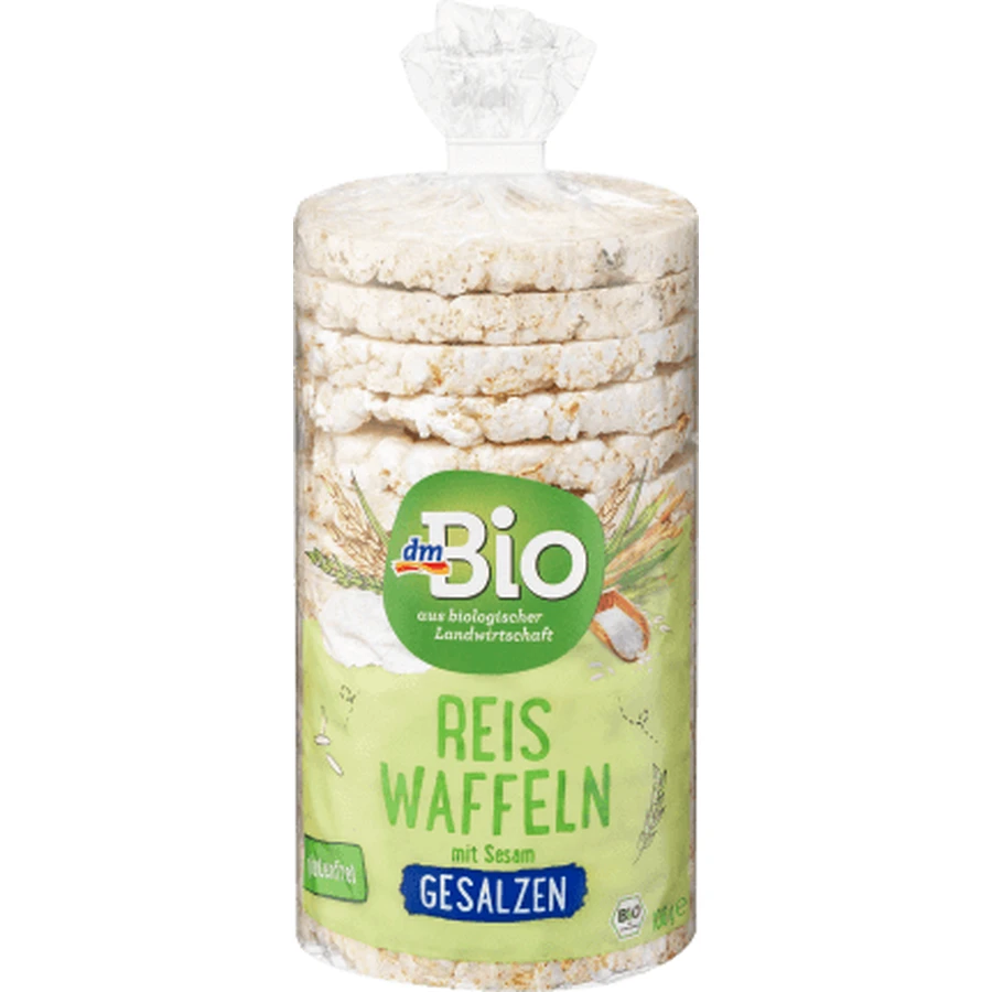 DmBio Rondelles de riz expansé salé, 100 g