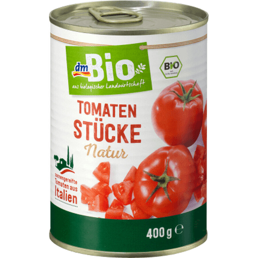 DmBio Tomaten naturel stukjes, 400 g