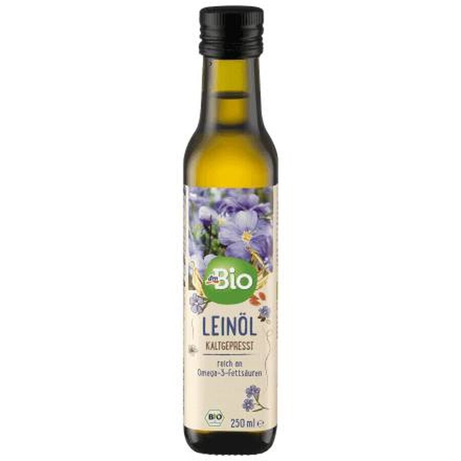 DmBio Koudgeperste lijnzaadolie ECO, 250 ml