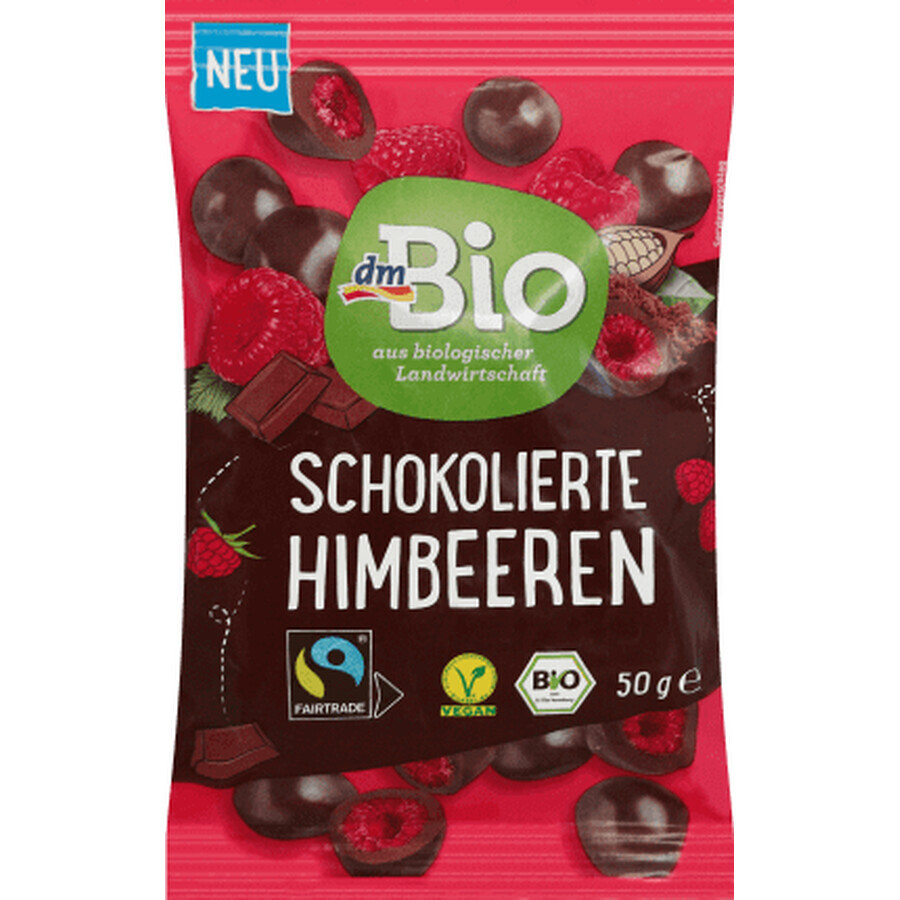 DmBio Raspberry in chocolate, ECO, 50 g