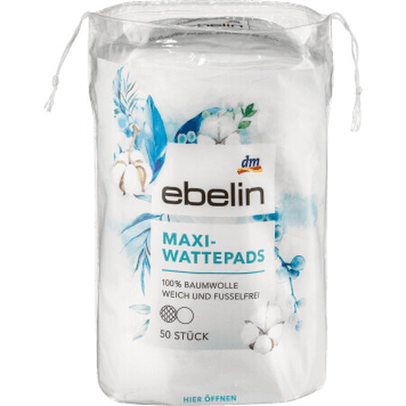 Ebelin Maxi cleansing pads, 50 pcs