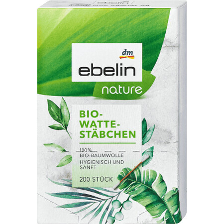 Ebelin Nature Biologische wattenstaafjes, 200 stuks