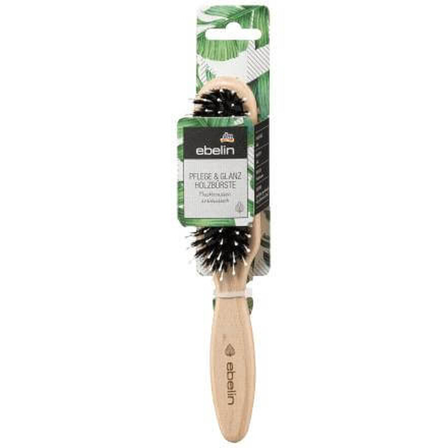 Ebelin Narrow wooden hair brush, 1 pc