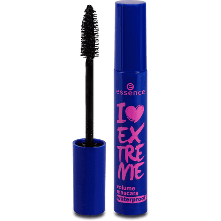 Essence Cosmetics I love extreme volume wasserfeste Wimperntusche, 12 g