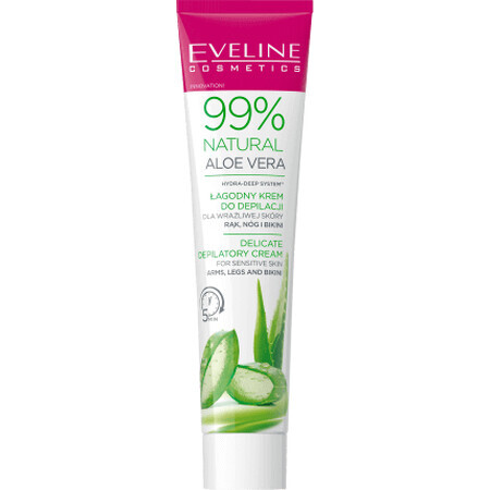 Eveline Cosmetics Ontharingscrème met 99% natuurlijke aloë vera, 125 ml