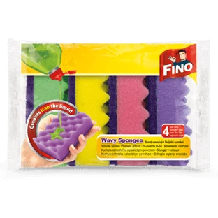 Fino Fino wavy dish sponges, 4 pcs