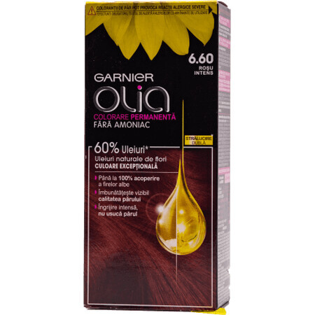 Garnier Olia Teinture permanente sans ammoniaque 6.60 rouge foncé, 1 pc