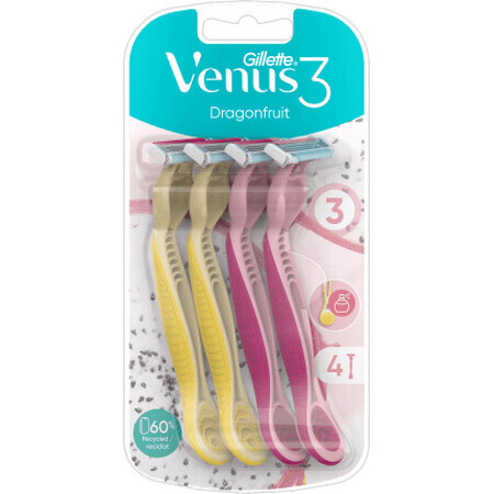 Gillette Venus Dragonfruit maquinilla de afeitar, 4 pcs