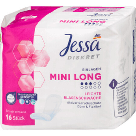 Jessa Incontinentie-inleggers mini lang, 16 stuks