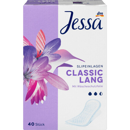 Jessa Classic Täglich lange saugfähige Pads, 40 Stück