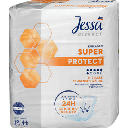 Jessa DISKRET Inserții super protect, 20 buc