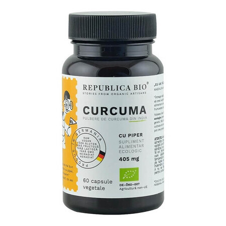 Curcuma 405 mg, 60 gélules, Republica Bio