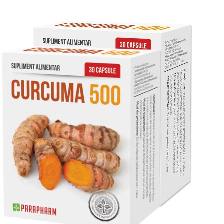 Cúrcuma 500, 30+30 cápsulas, Parapharm (1+1)
