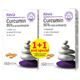 Curcumin 95% curcuminoid 60 tablets, Alevia (1+1 special price)