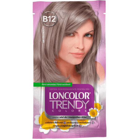 Loncolor TRENDY Vopsea semipermanentă gri B12, 1 buc