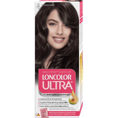 Loncolor ULTRA Tintura permanente 4 castano medio, 1 pz