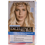 Loreal Paris EXCELLENCE CREME Permanent hair dye with ammonia 01, 1 piece