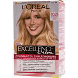 Loreal Paris EXCELLENCE CREME Permanent hair dye with ammonia 10.21, 1 pc