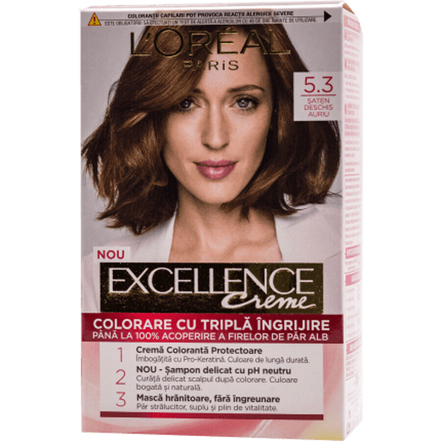 Loreal Paris EXCELLENCE CREME Permanent hair dye with ammonia 5.3, 1 pc