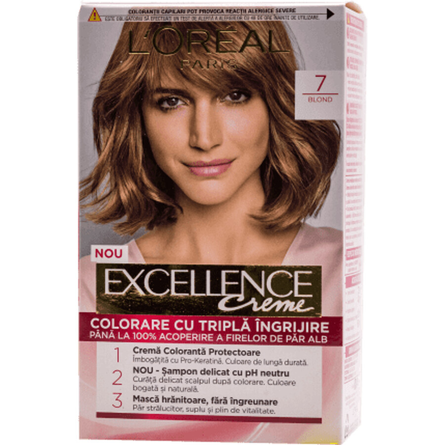 Loreal Paris EXCELLENCE CREME Permanente haarverf met ammoniak 7, 1 st