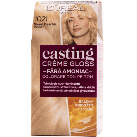 Loreal Paris CASTING CREME GLOSS Haarverf 1021 licht blond, 1 st