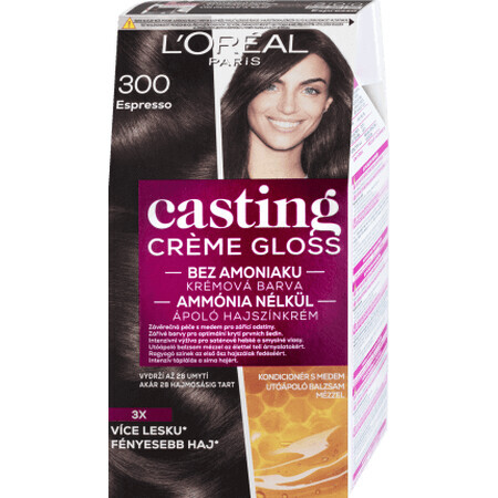 Loreal Paris CASTING CREME GLOSS Haarfärbemittel 300 dunkelbraun, 1 Stück