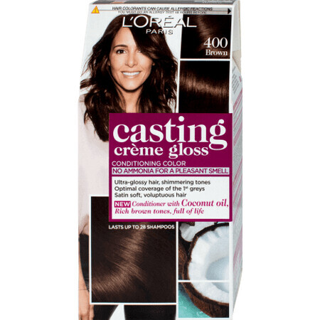 Loreal Paris CASTING CREME GLOSS Haarverf 400 bruin, 1 st