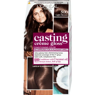 Loreal Paris CASTING CREME GLOSS Haarverf 500 lichtbruin, 1 st