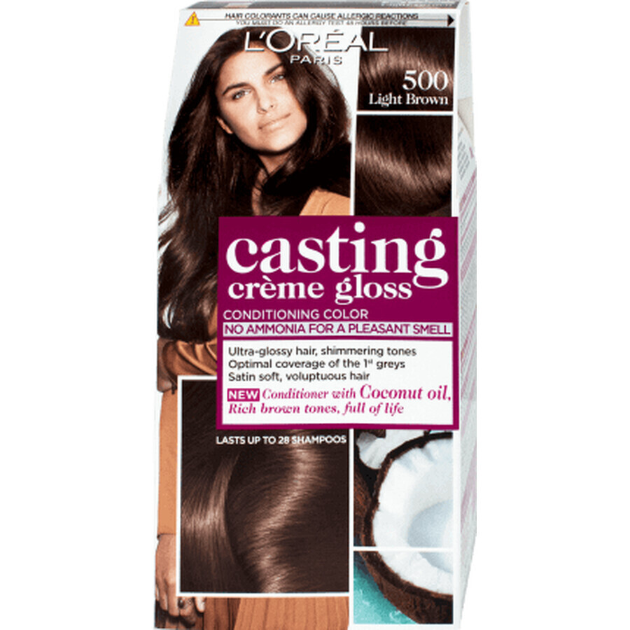 Loreal Paris CASTING CREME GLOSS Hair dye 500 light brown, 1 pc