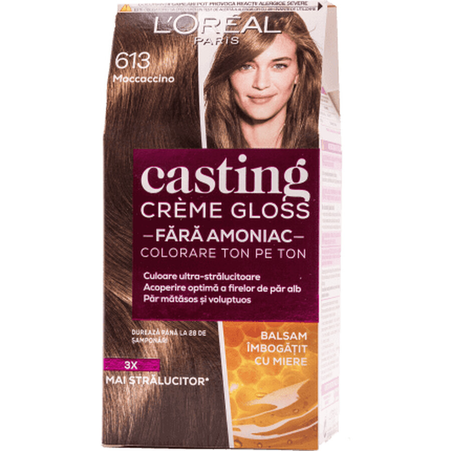 Loreal Paris CASTING CREME GLOSS Haarkleuring 613 iced mocaccino, 1 st