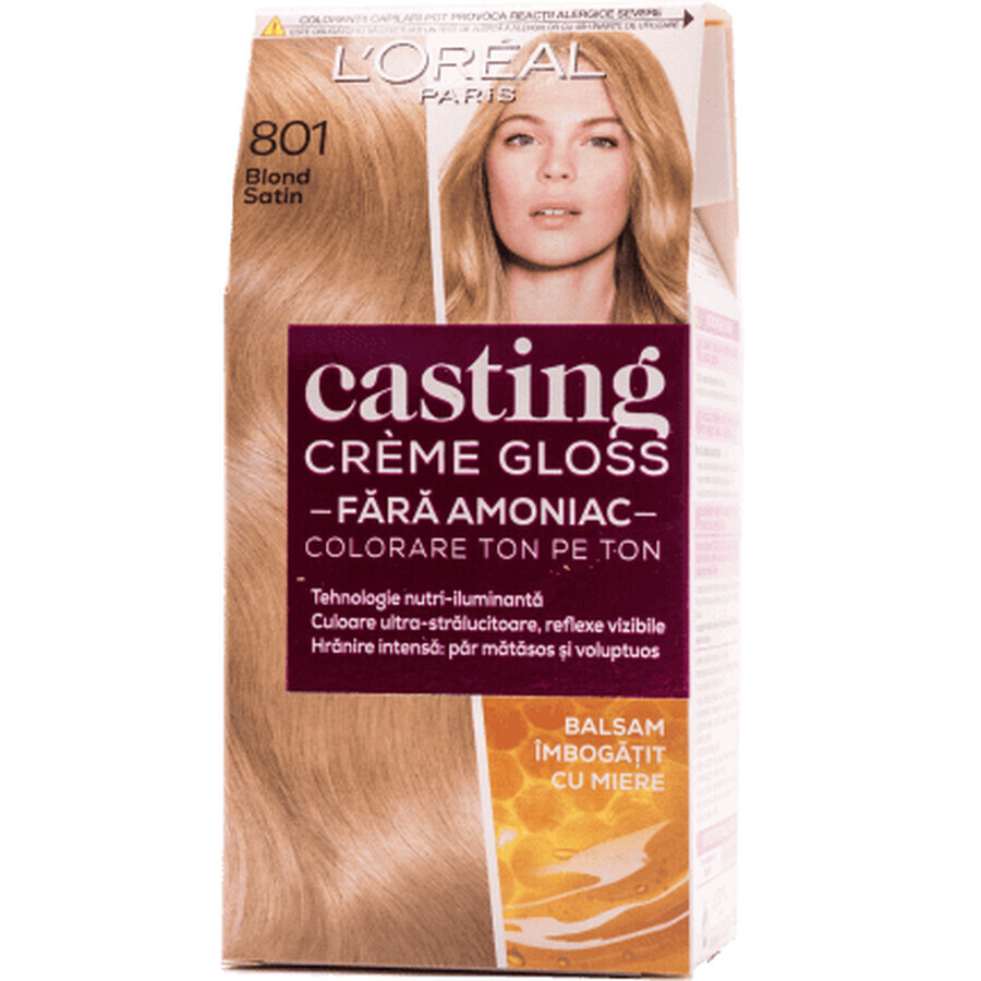 Loreal Paris CASTING CREME GLOSS Haarverf 801 satijnblond, 1 st