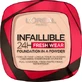 Loreal Paris Infaillible 24H Fresh Wear Compact Powder 180 Rose Sand, 9 g