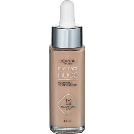 Loreal Paris True Match Siero nudo 2-3 Luce, 30 ml