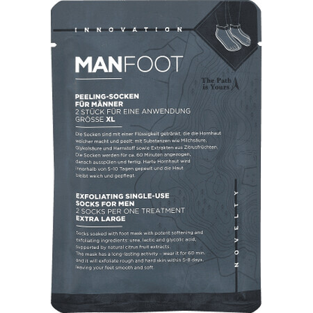 MANFOOT Disposable exfoliating socks for men, 1 pc