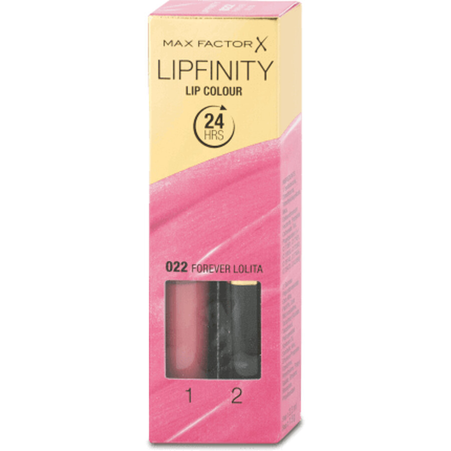 Max Factor Lipfinity 24h liquid lipstick 022 Lolita, 1 pc