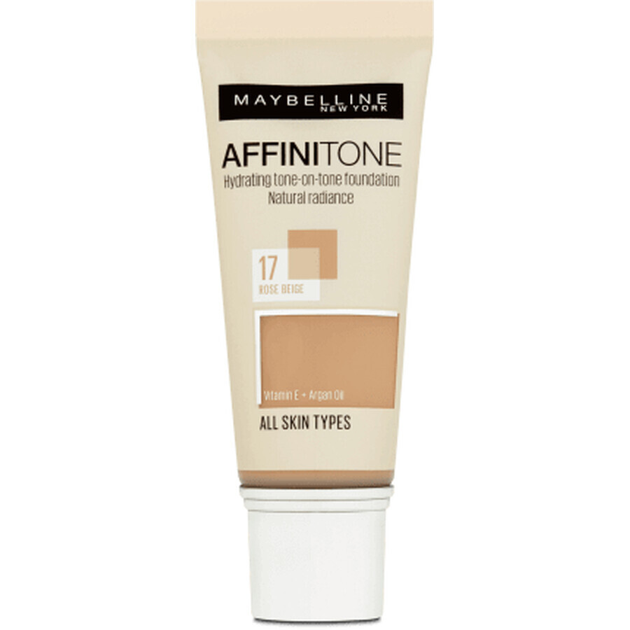 Maybelline New York Affinitone foundation 17 Rose Beige, 30 ml