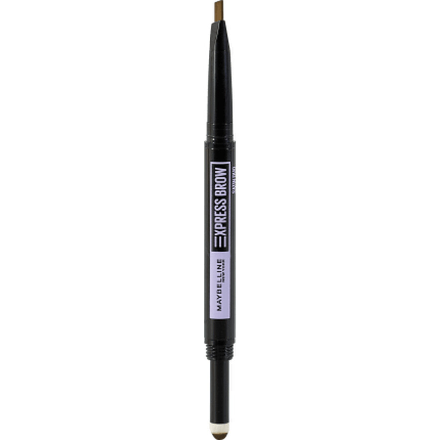 Maybelline New York Express Brow Satin Duo Brow Pencil 04 Dark Brown, 2 g