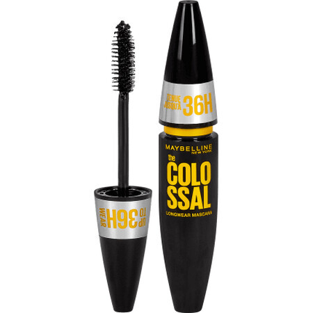 Maybelline New York The Colossal 36H Waterproof Mascara 01 Zwart, 10 ml