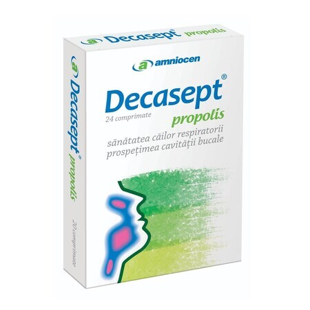 Decasept propolis, 24 tabletten, Amniocen