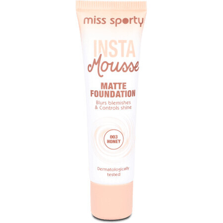 Miss Sporty Insta Mousse Matte fond de ten 003 Honey, 30 ml