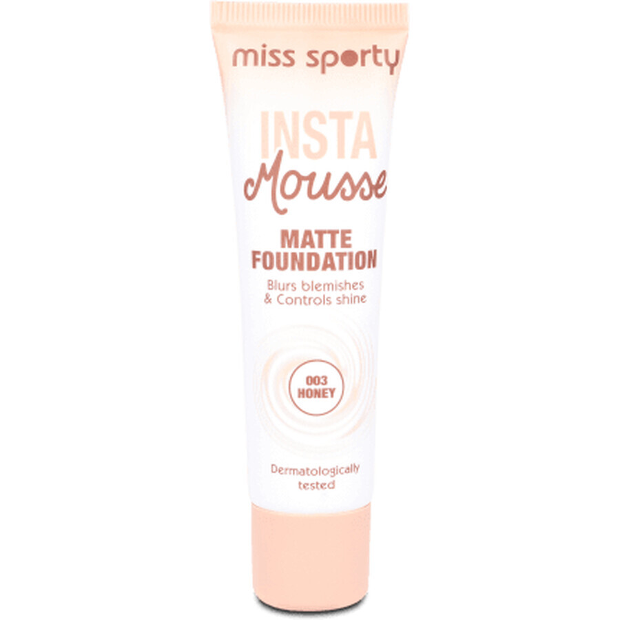 Miss Sporty Insta Mousse Matte fond de ten 003 Honey, 30 ml