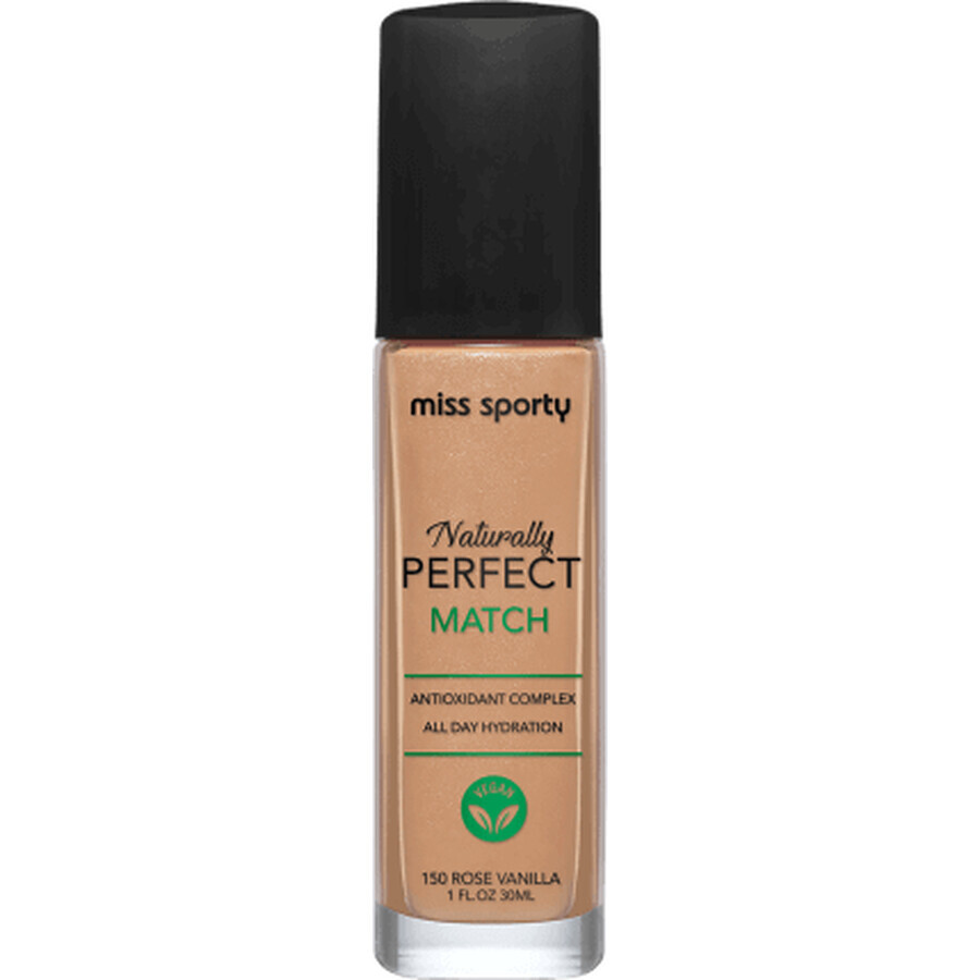 Miss Sporty Naturally Perfect Match Foundation 150 Rose Vanille, 30 ml